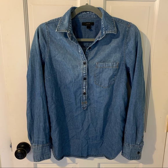 JCrew Chambray Top - Picture 1 of 6